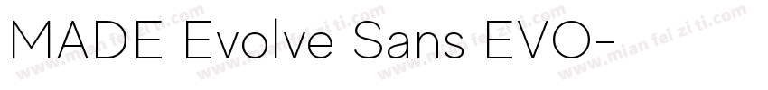 MADE Evolve Sans EVO字体转换